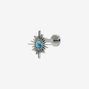 Starburst Gemstone flat back earrings