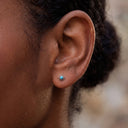 Starburst Gemstone flat back earrings