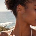 Starburst Gemstone flat back earrings