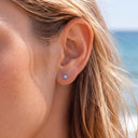 Starburst Gemstone flat back earrings